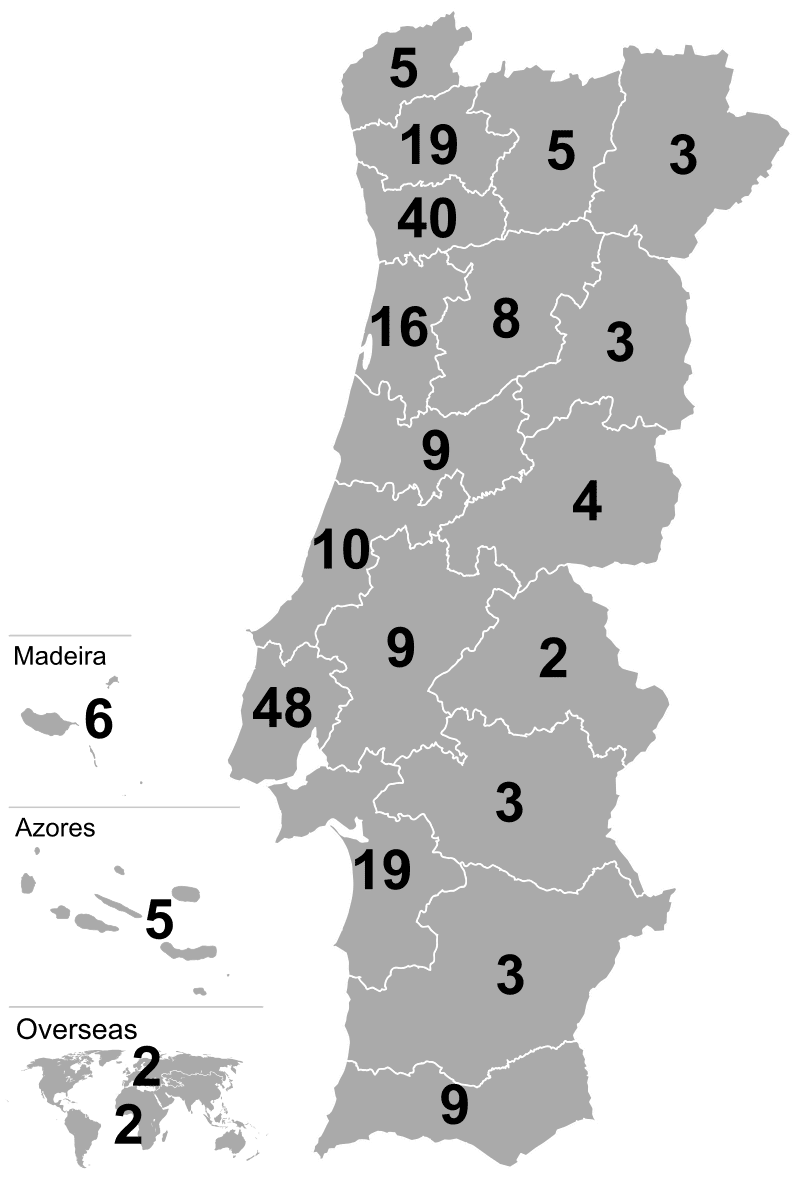 Portuguese electoral districts 2024